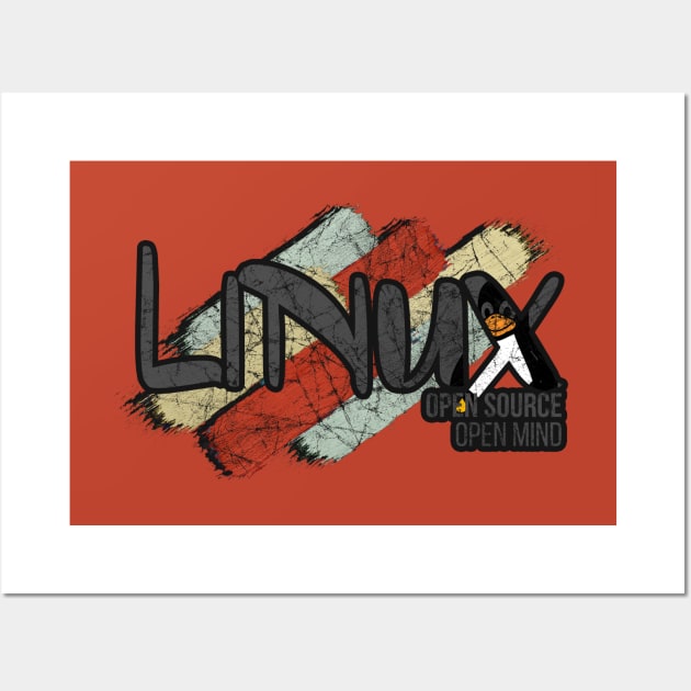 Linux Open Source Open Mind Wall Art by guicsilva@gmail.com